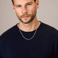 vDam Ketting Vossestaart 2,8 Mm Zilver Gerhodineerd 1341788  50cm