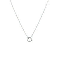 vDam Ketting Zeshoek 40 - 42 - 44 Cm Zilver Gerhodineerd 1332373