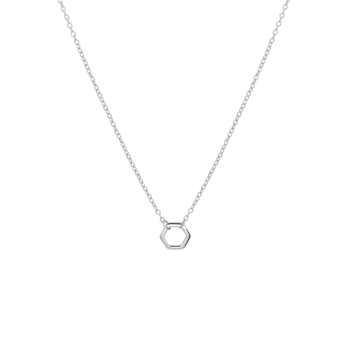 vDam Ketting Zeshoek 40 - 42 - 44 Cm Zilver Gerhodineerd 1332373