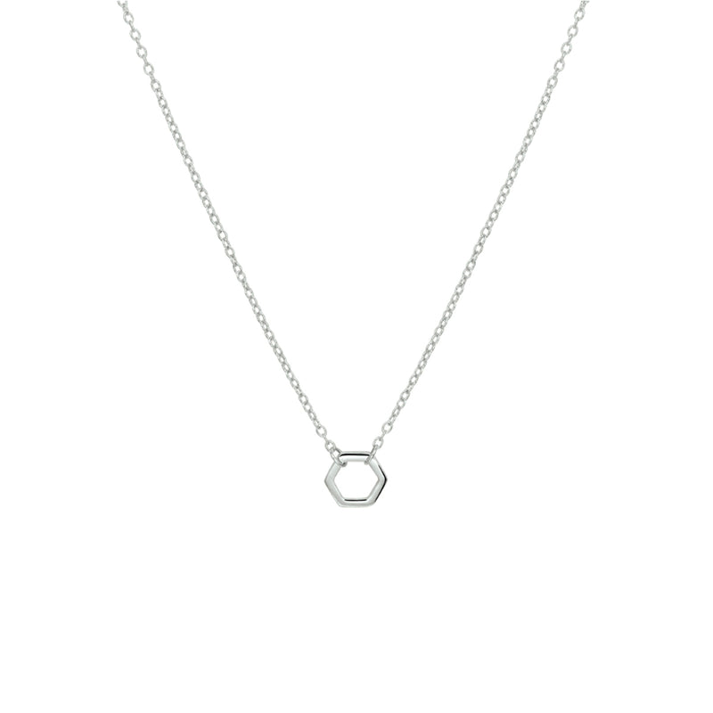 vDam Ketting Zeshoek 40 - 42 - 44 Cm Zilver Gerhodineerd 1332373