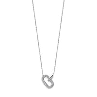 vDam Ketting Zirkonia 1,2 Mm 42 + 4 Cm Zilver Gerhodineerd 1338137