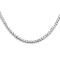 vDam Ketting Zirkonia 2,5 Mm 42 + 3 Cm Zilver Gerhodineerd 1334313