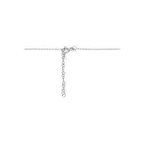 vDam Ketting Zirkonia 41cm + 4 Cm Halo Zilver Gerhodineerd 1335623  41cm