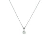 vDam Ketting Zirkonia 41 + 4 Cm Zilver Gerhodineerd 1329191