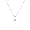 vDam Ketting Zirkonia 41 + 4 Cm Zilver Gerhodineerd 1329192
