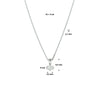 vDam Ketting Zirkonia 41cm + 4 Cm Zilver Gerhodineerd 1329482  41cm