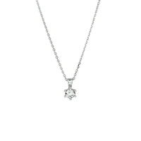 vDam Ketting Zirkonia 41 + 4 Cm Zilver Gerhodineerd 1329483