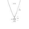 vDam Ketting Zirkonia 41cm + 4 Cm Zilver Gerhodineerd 1329483  41cm