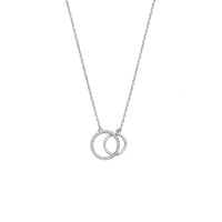 vDam Ketting Zirkonia 41 - 43 - 45 Cm Zilver Gerhodineerd 1341577