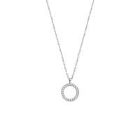 vDam Ketting Zirkonia 41 - 43 - 45 Cm Zilver Gerhodineerd 1341586