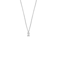 vDam Ketting Zirkonia 42 + 3 Cm Zilver Gerhodineerd 1341380