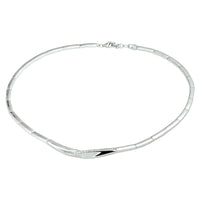 vDam Ketting Zirkonia 43cm + 3 Cm Zilver Gerhodineerd 1328260  43cm