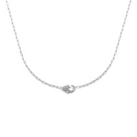 vDam Ketting Zirkonia 45 Cm Zilver Gerhodineerd 1339002