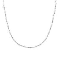 vDam Ketting Zirkonia Poli/mat 4,7 Mm 45 Cm Zilver Gerhodineerd 1341728