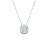 vDam Ketting Zirkonia Poli/mat 41 + 4 Cm Zilver Gerhodineerd 1329896
