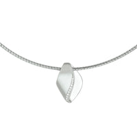 vDam Ketting Zirkonia Poli/mat 42 + 3 Cm Zilver Gerhodineerd 1332832