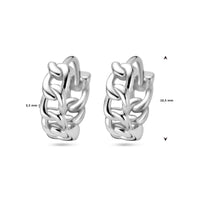 vDam Klapoorringen 10,5 Mm Zilver Gerhodineerd 1328332