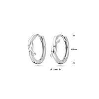 vDam Klapoorringen 12,5 Mm Zilver Gerhodineerd 1339472