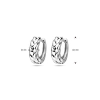 vDam Klapoorringen 12,5 Mm Zilver Gerhodineerd 1339798