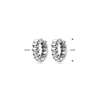 vDam Klapoorringen 12 Mm Zilver Gerhodineerd 1340496