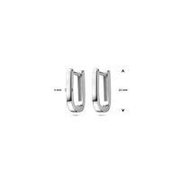 vDam Klapoorringen 12 Mm Zilver Gerhodineerd 1340500