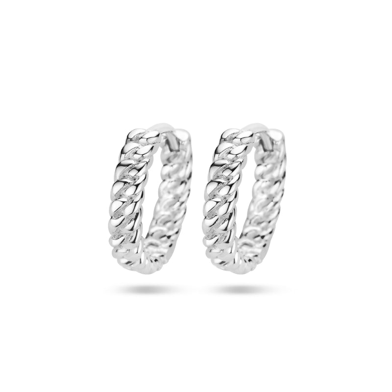 vDam Klapoorringen 13,5 Mm Zilver Gerhodineerd 1336630