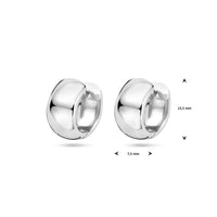 vDam Klapoorringen 13,5 Mm Zilver Gerhodineerd 1340451