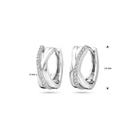 vDam Klapoorringen 13 Mm Zilver Gerhodineerd 1339831