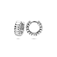 vDam Klapoorringen 14 Mm Zilver Gerhodineerd 1340996