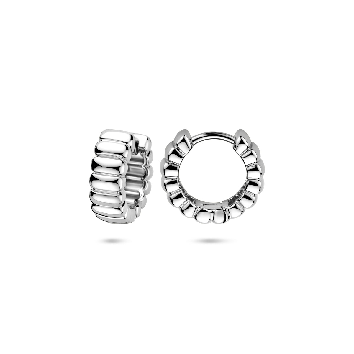 vDam Klapoorringen 14 Mm Zilver Gerhodineerd 1340996