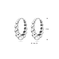 vDam Klapoorringen 17 Mm Zilver Gerhodineerd 1339473