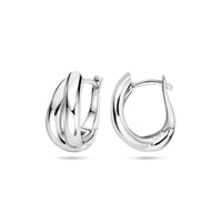 vDam Klapoorringen 17 Mm Zilver Gerhodineerd 1340449