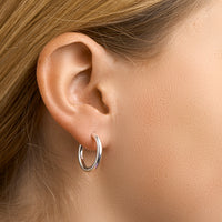 vDam Klapoorringen 2,5 Mm Rond Zilver Wit 1001564