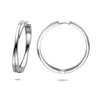 vDam Klapoorringen 40 Mm Zilver Gerhodineerd 1341312