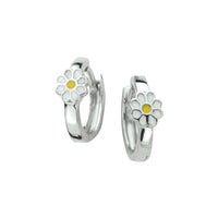 vDam Klapoorringen Bloem Zilver Gerhodineerd 1329812