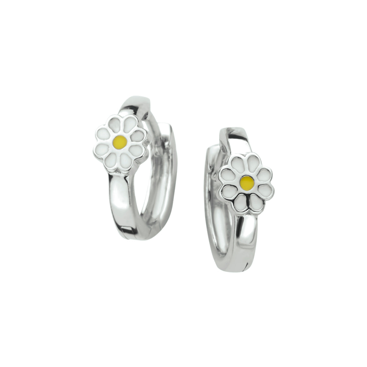 vDam Klapoorringen Bloem Zilver Gerhodineerd 1329812