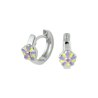 vDam Klapoorringen Bloem Zilver Gerhodineerd 1329814