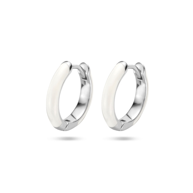 vDam Klapoorringen Emaille Zilver Gerhodineerd 1336229