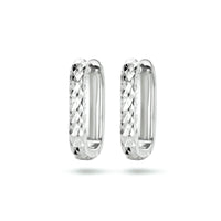 vDam Klapoorringen Gediamanteerd Zilver Gerhodineerd 1334799