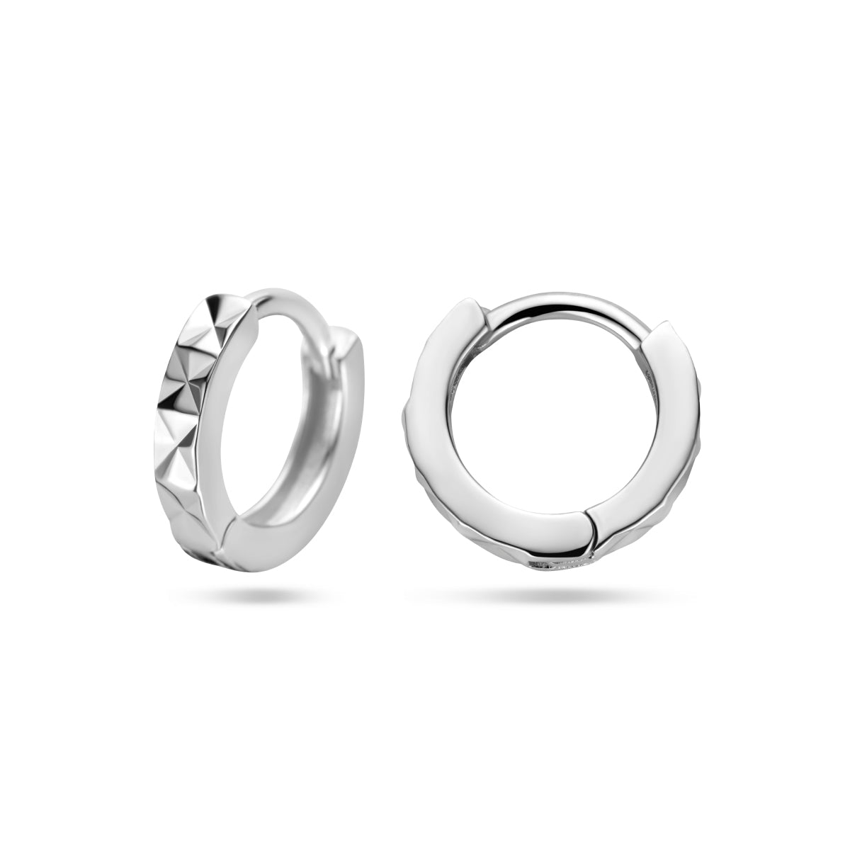 vDam Klapoorringen Gediamanteerd Zilver Gerhodineerd 1336317