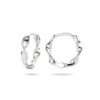 vDam Klapoorringen Gedraaid Zilver Gerhodineerd 1334141