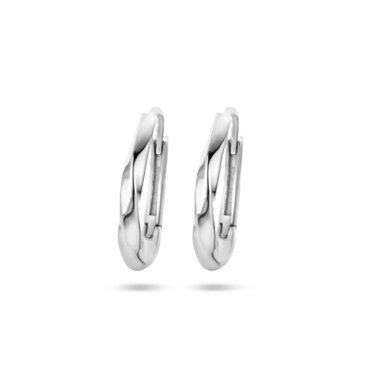 vDam Klapoorringen Gedraaid Zilver Gerhodineerd 1337438