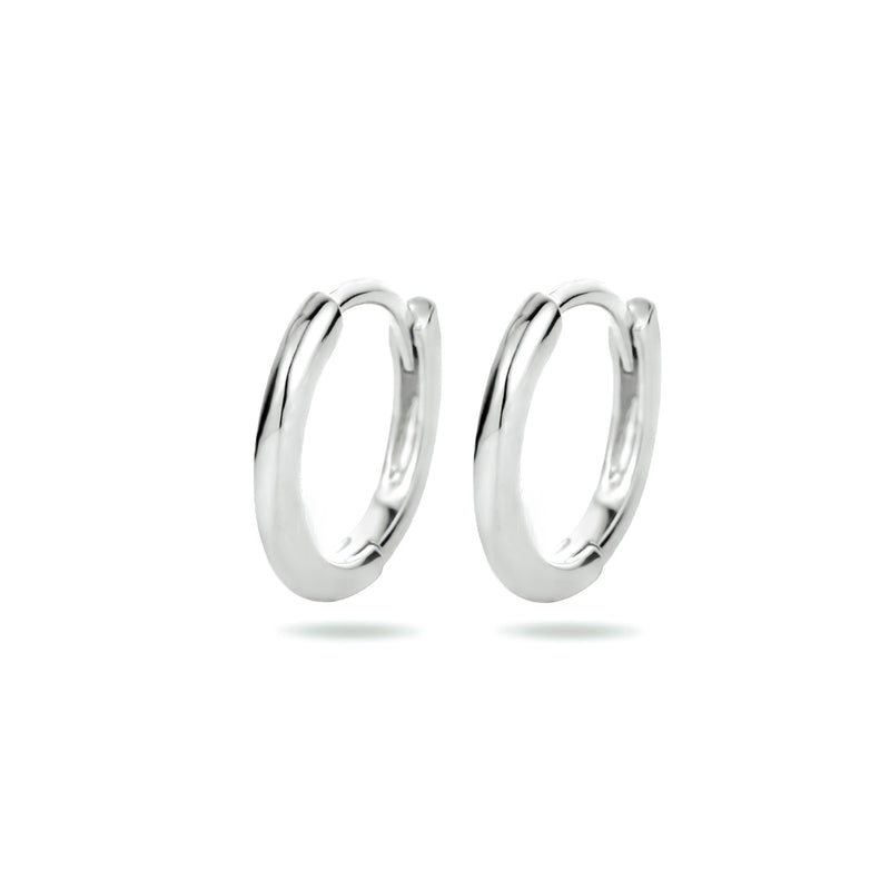 vDam Klapoorringen Half Rond Zilver Gerhodineerd 1334140