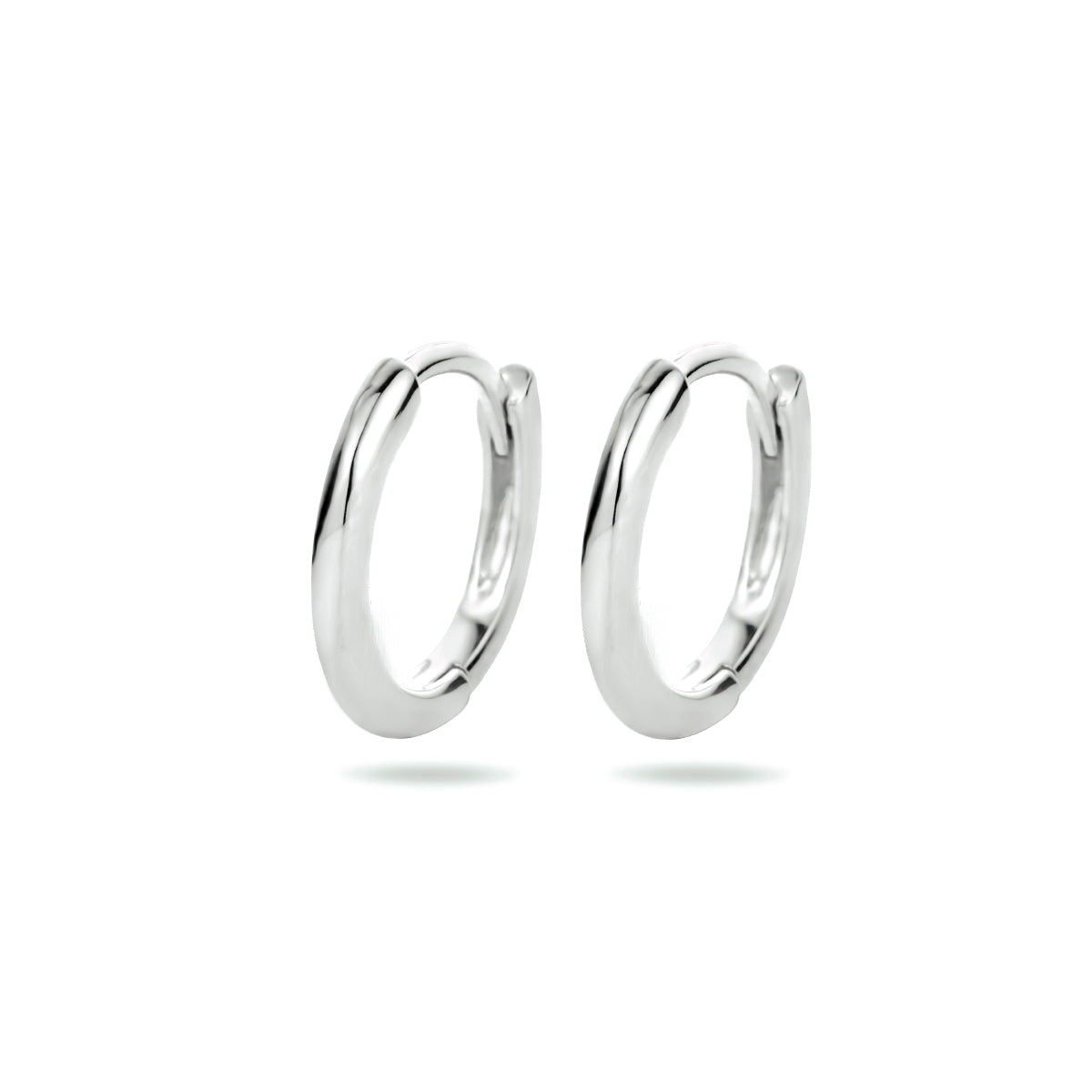 vDam Klapoorringen Half Rond Zilver Gerhodineerd 1340418