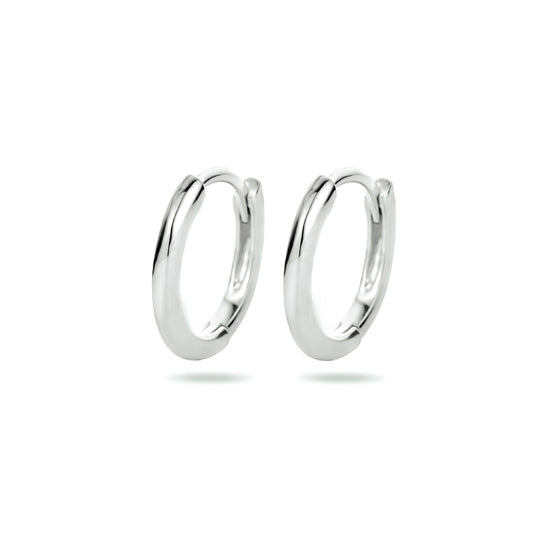 vDam Klapoorringen Half Rond Zilver Gerhodineerd 1340419