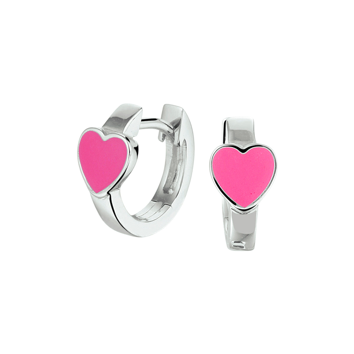 vDam Klapoorringen Hart Zilver Gerhodineerd 1330159