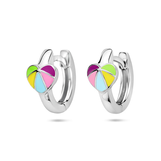 vDam Klapoorringen Hart Zilver Gerhodineerd 1336986