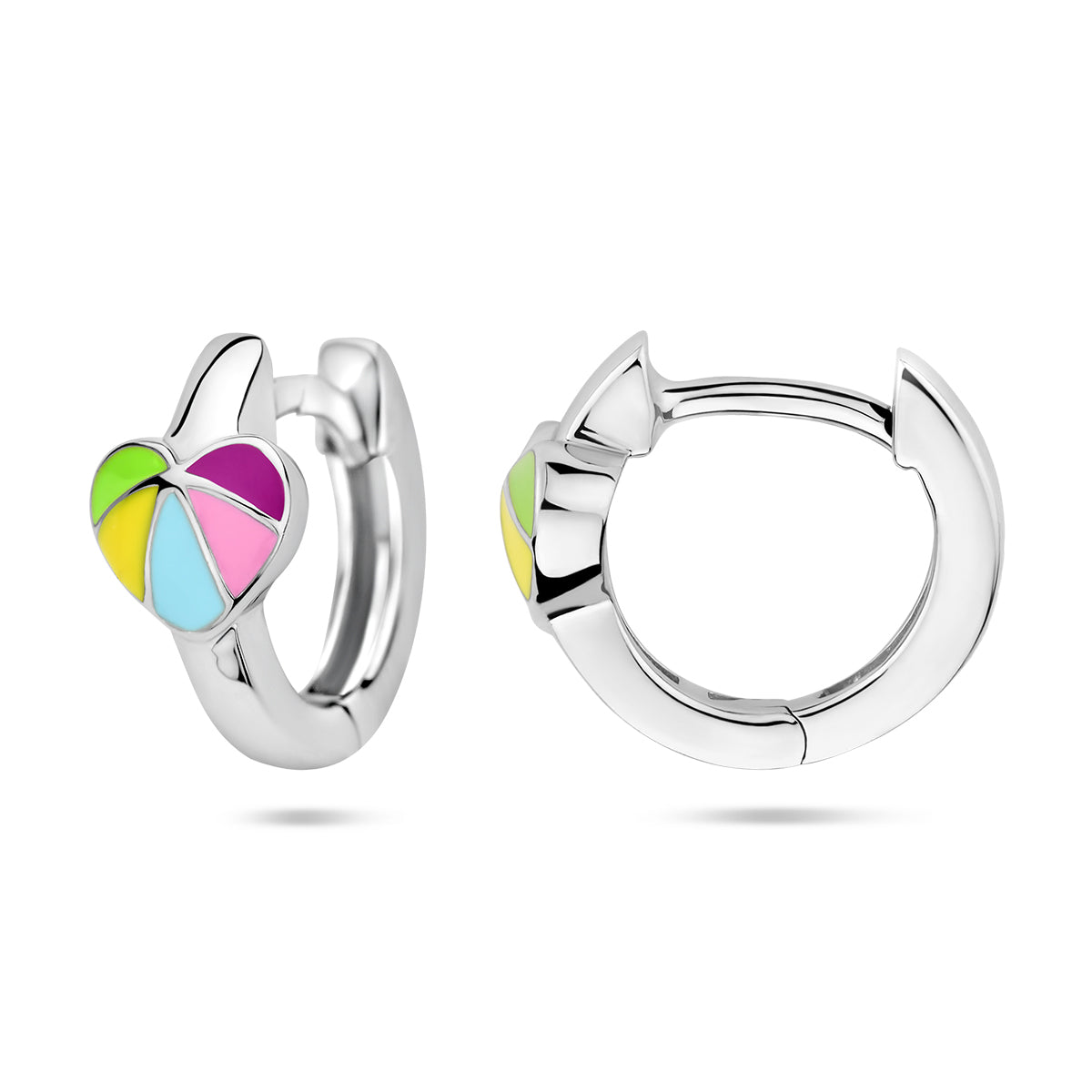 vDam Klapoorringen Hart Zilver Gerhodineerd 1336986