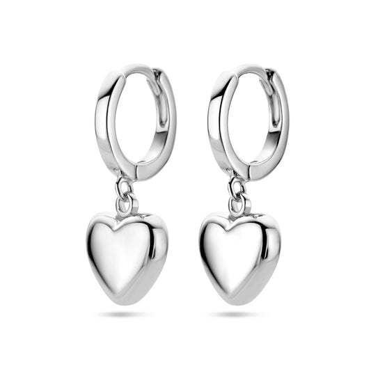 vDam Klapoorringen Hart Zilver Gerhodineerd 1338669