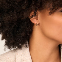 vDam Klapoorringen Hartjes 2 Mm Zilver Gerhodineerd 1339697